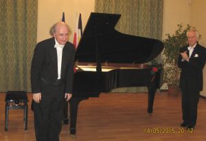 1159th Liszt Evening, District Office in Trzebnica 14th May 2015 r.  <br> Alexei Orlovetsky and Juliusz Adamowski.  Photo by Zenobia Kulik.